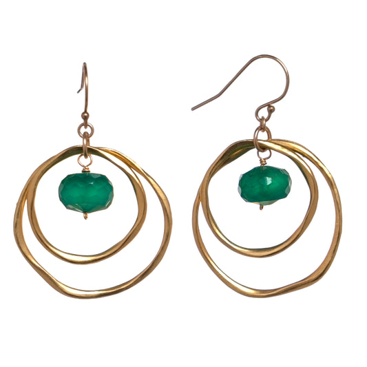 Emerald city earrings