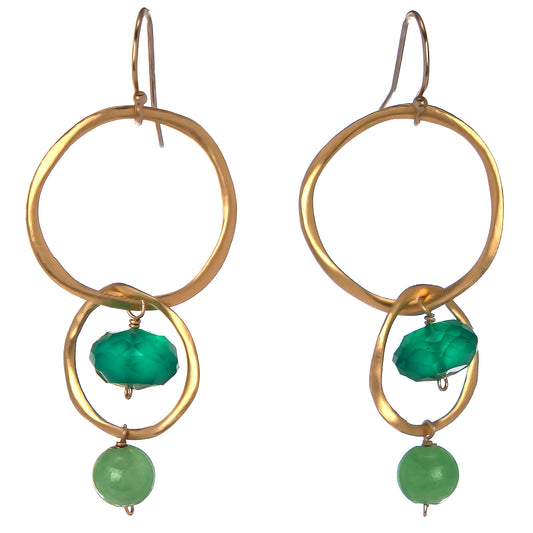 Emerald city earrings