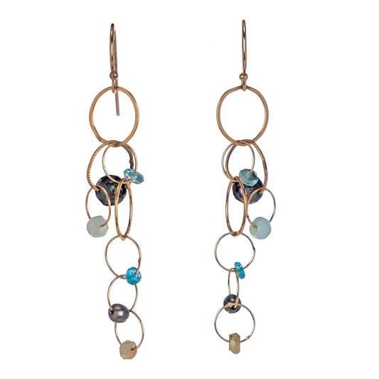 Blue lagoon earrings