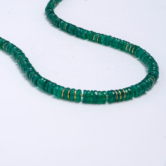 Green onyx necklace