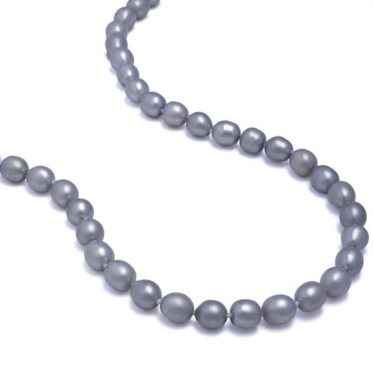 Grey freshwater pearl necklace