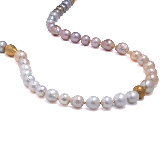 Ombre baroque pearl necklace