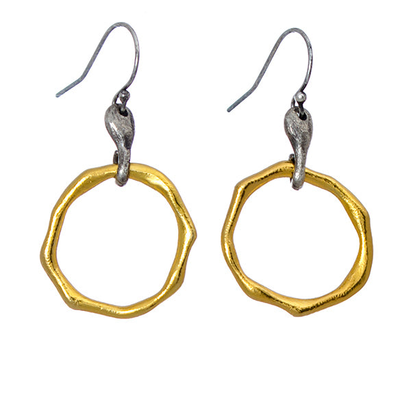 Molten metal earrings