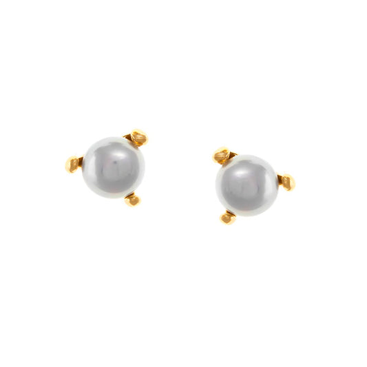 Pearl post earrings