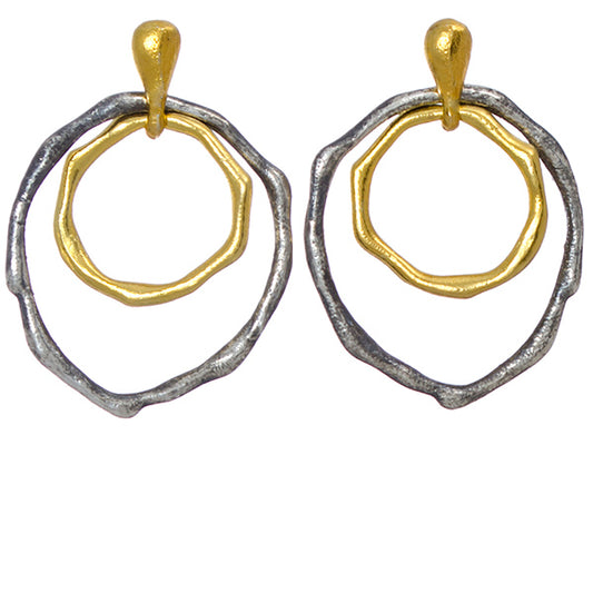 Molten metal earrings