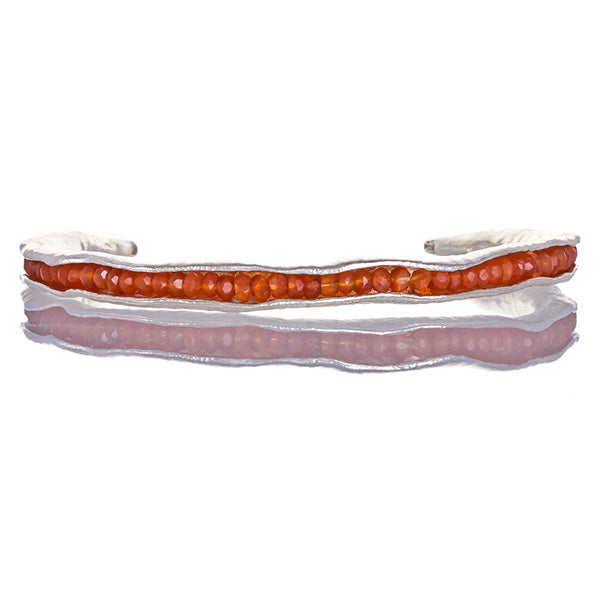 Carnelian pod cuff