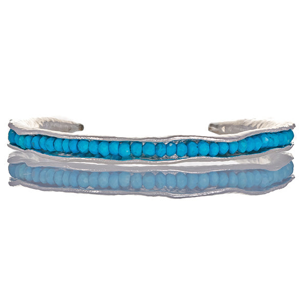 Turquoise pod cuff