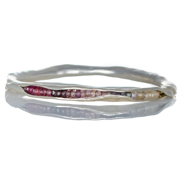 Sapphire pod bangle