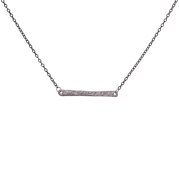 Silver bar necklace