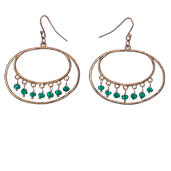 Emerald city earrings