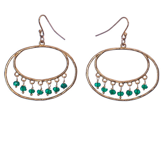 Emerald city earrings