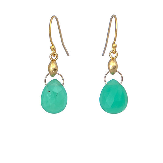 Chalcedony earrings.