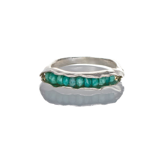 Amazonite pod ring.