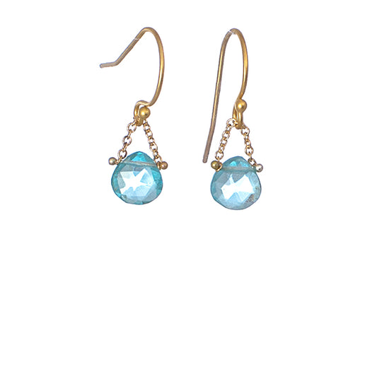 Blue topaz earrings