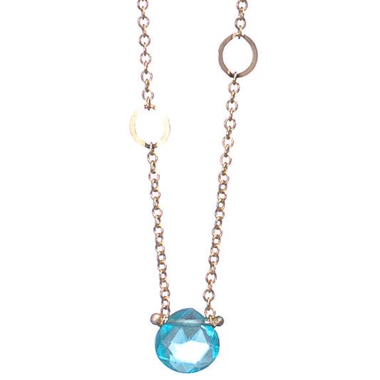 Blue topaz necklace