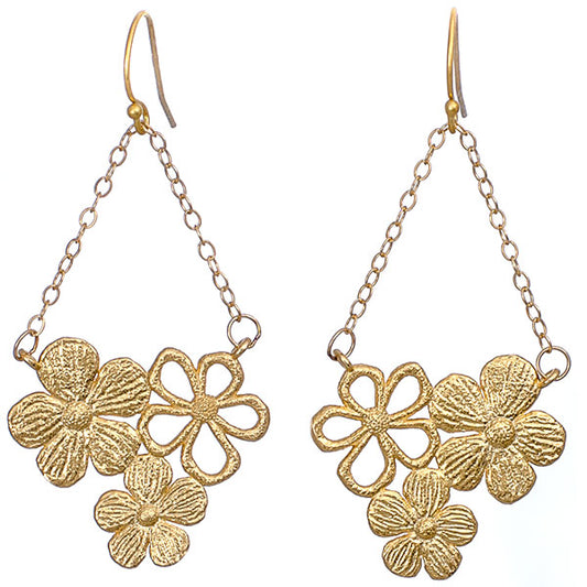 Flower earrings